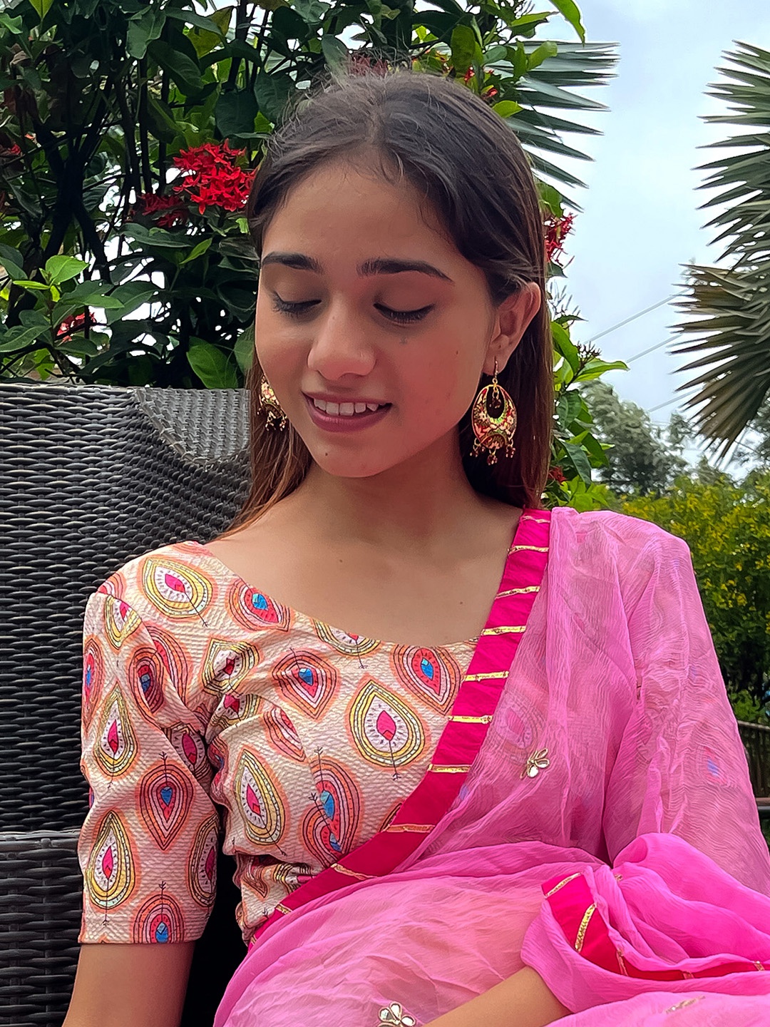 Bindigasm's Advi Ethnic Motifs Printed Zari Jacquard & Lycra Saree Blouse, Beige
Bindigasm's Advi Ethnic Motifs Printed Zari Jacquard & Lycra Saree Blouse, Beige