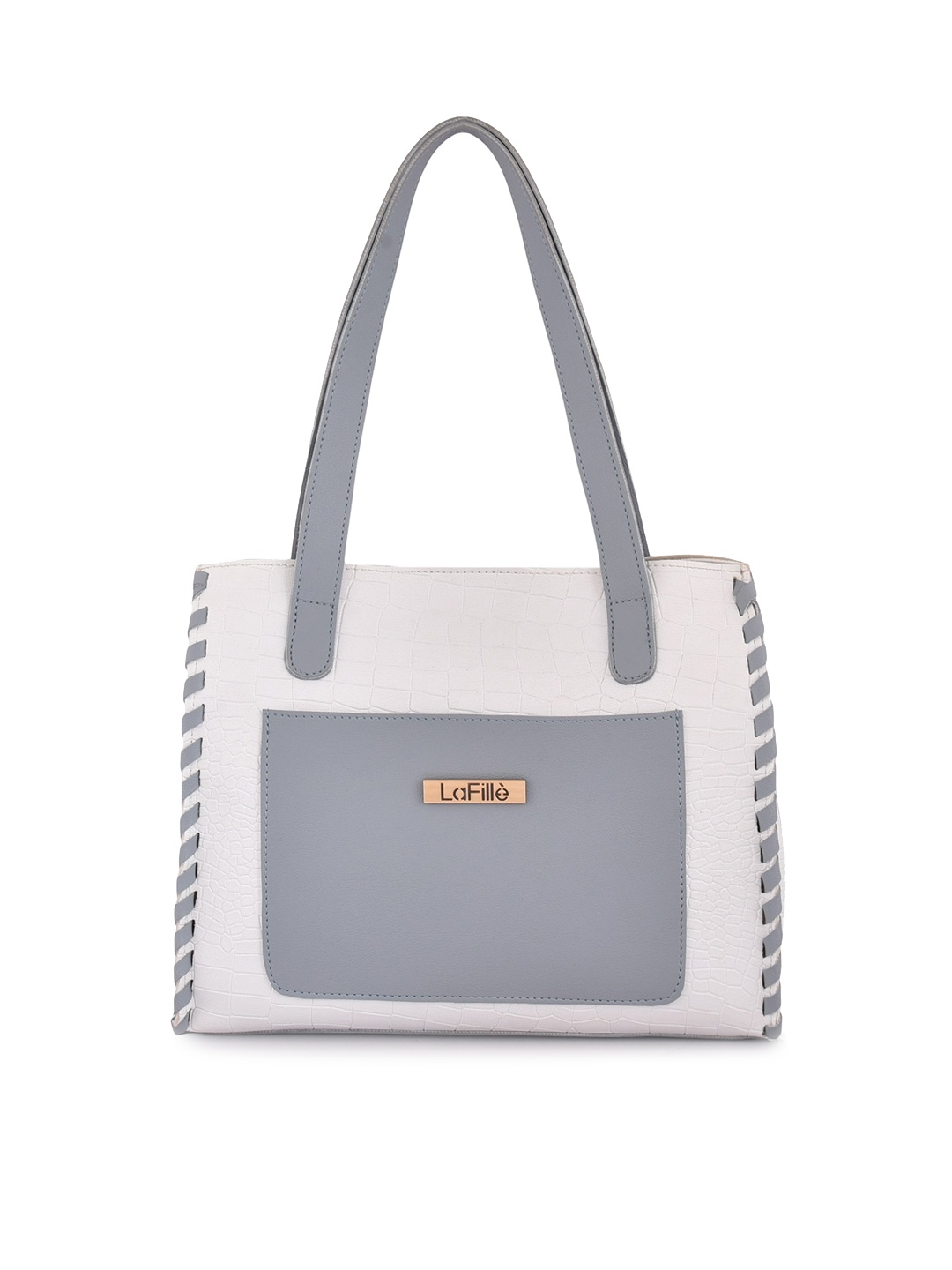 LaFille Turquoise Colourblocked Oversized Structured Shoulder Bag, Turquoise blue
LaFille Turquoise Colourblocked Oversized Structured Shoulder Bag, Turquoise blue