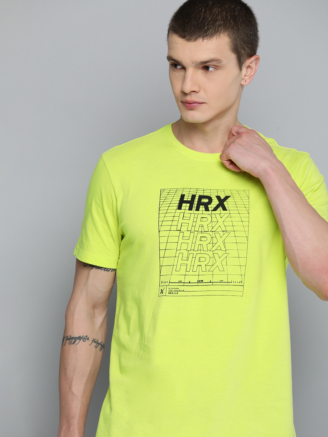 HRX by Hrithik Roshan Men Brand Logo Printed Bio Finish Pure Cotton T-shirt, Lime green
HRX by Hrithik Roshan Men Brand Logo Printed Bio Finish Pure Cotton T-shirt, Lime green