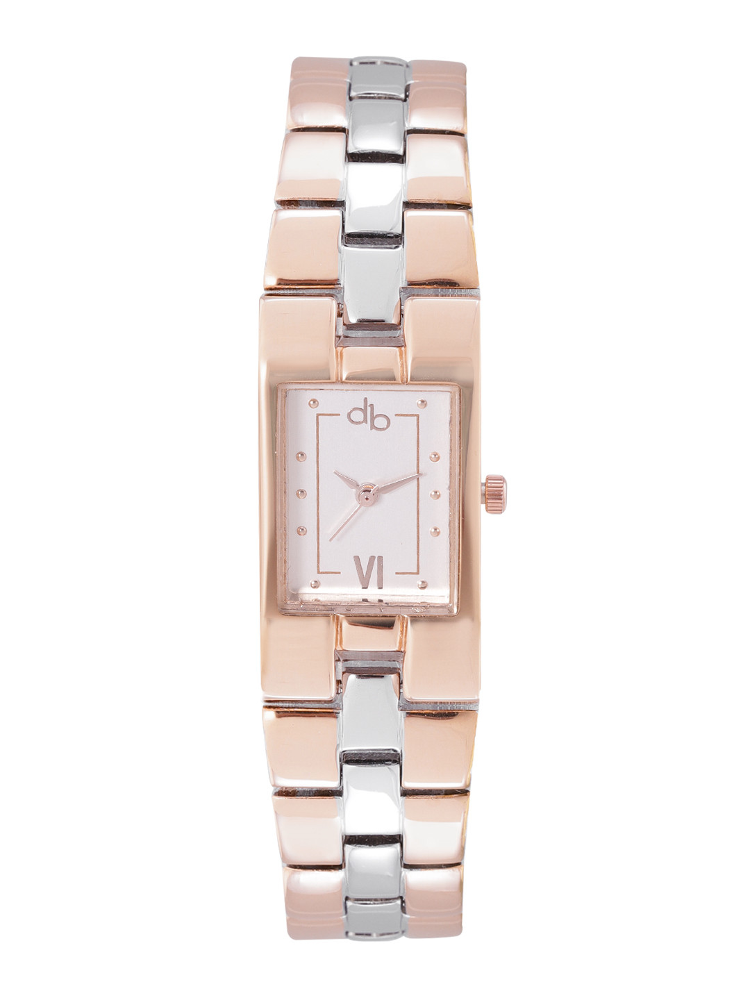 DressBerry Women Silver-Toned Brass Dial & Multicoloured Stainless Steel Bracelet Style Straps Analogue Watch
DressBerry Women Silver-Toned Brass Dial & Multicoloured Stainless Steel Bracelet Style Straps Analogue Watch