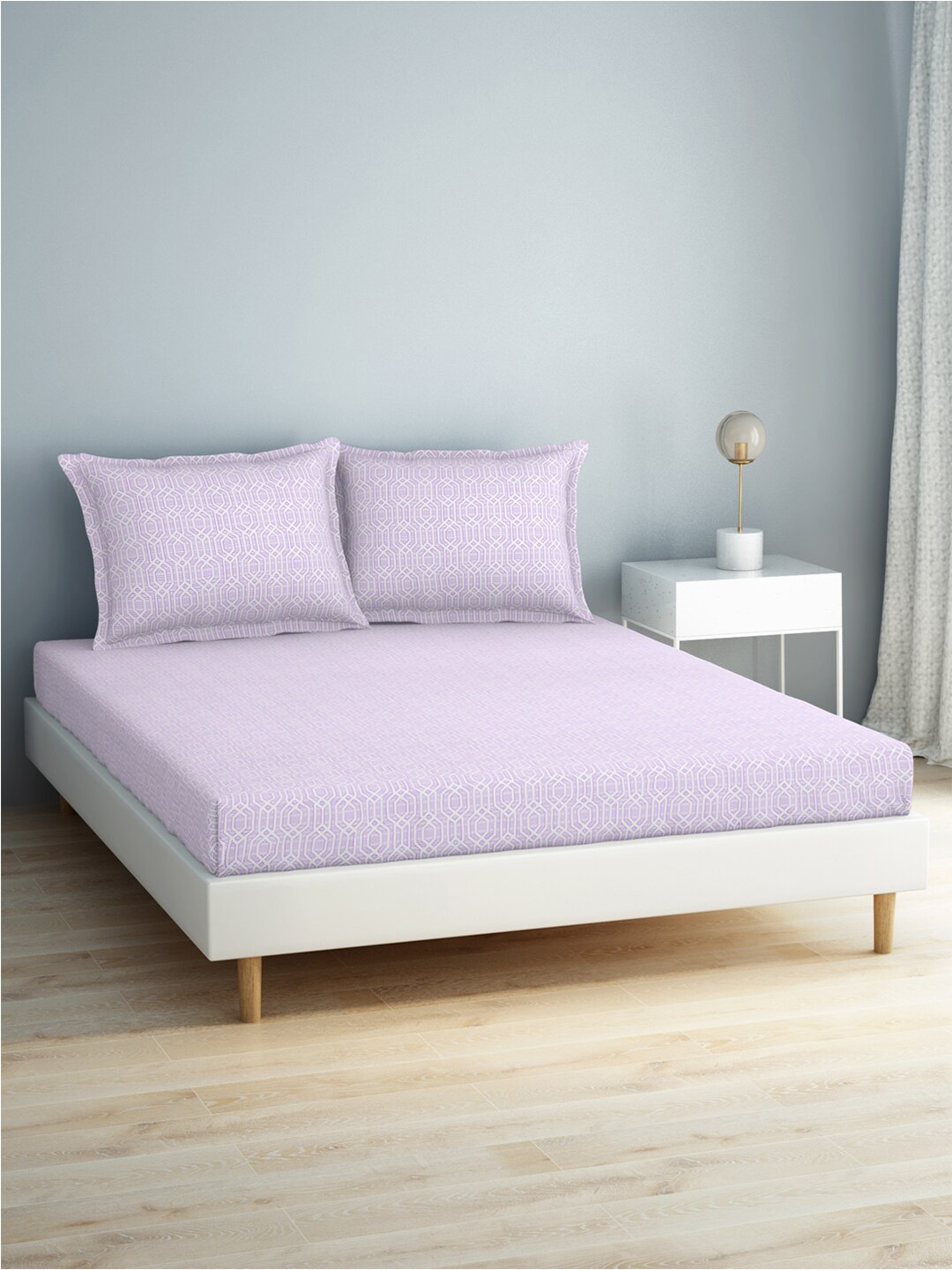 SPACES Ditsy Print Violet Printed 140 TC Pure Cotton King Bedsheet & 2 Pillow Covers
SPACES Ditsy Print Violet Printed 140 TC Pure Cotton King Bedsheet & 2 Pillow Covers