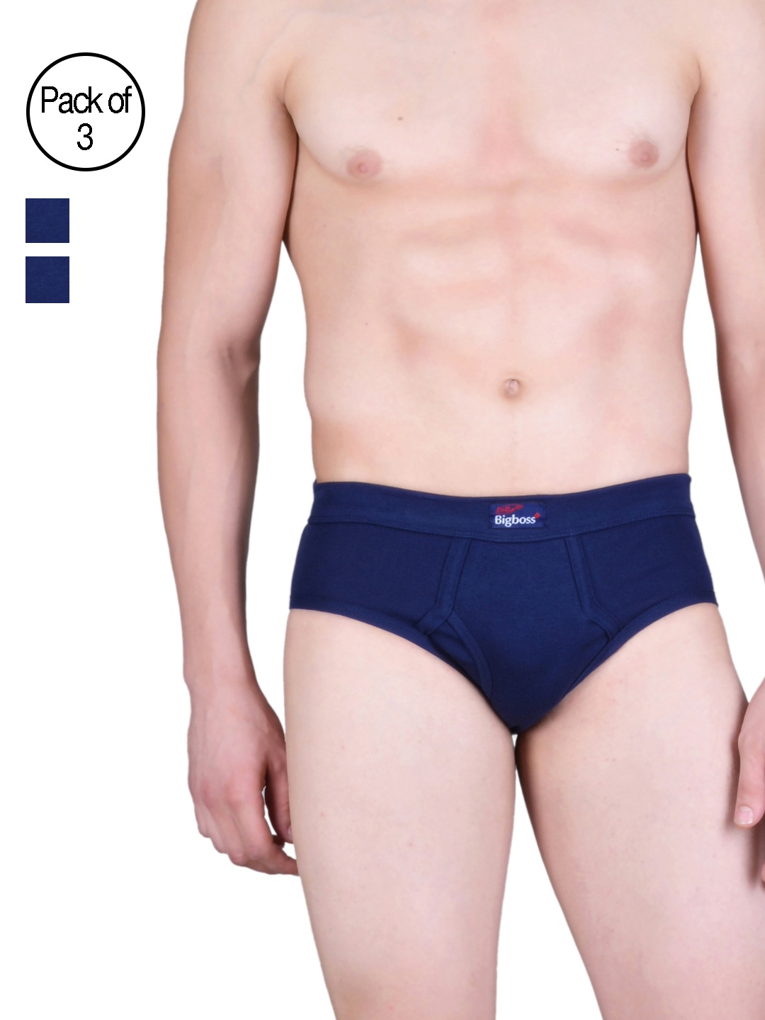 Dollar Bigboss Men Pack of 3 Spandex Integrated Cotton Briefs MDBR-06-PO3-R1-BB, Navy blue
Dollar Bigboss Men Pack of 3 Spandex Integrated Cotton Briefs MDBR-06-PO3-R1-BB, Navy blue