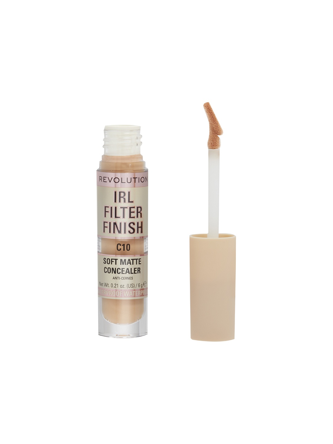 Makeup Revolution London IRL Filter Finish Soft Matte Concealer 6g - Shade C10, Beige
Makeup Revolution London IRL Filter Finish Soft Matte Concealer 6g - Shade C10, Beige