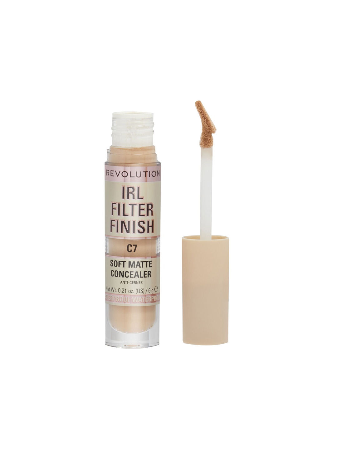 Makeup Revolution London IRL Filter Finish Soft Matte Concealer 6g - Shade C7, Beige
Makeup Revolution London IRL Filter Finish Soft Matte Concealer 6g - Shade C7, Beige