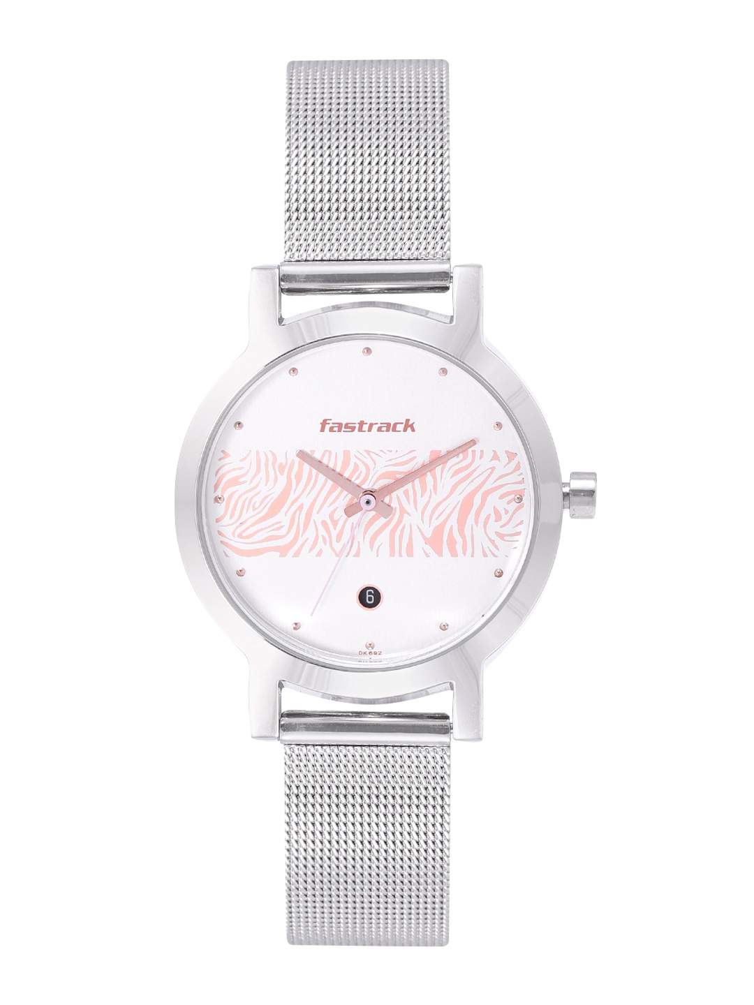 Fastrack Women Printed Dial & Bracelet Style Straps Analogue Watch NR6222SM03, Steel
Fastrack Women Printed Dial & Bracelet Style Straps Analogue Watch NR6222SM03, Steel