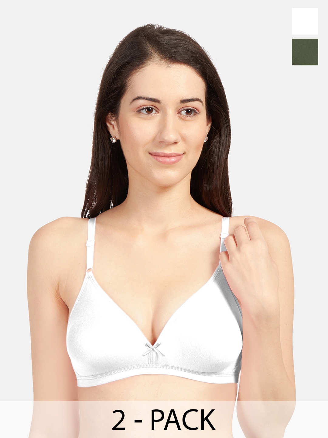 Sonari Pack Of 2 Medium Coverage Non Padded Everyday Bra- All Day Comfort, White
Sonari Pack Of 2 Medium Coverage Non Padded Everyday Bra- All Day Comfort, White