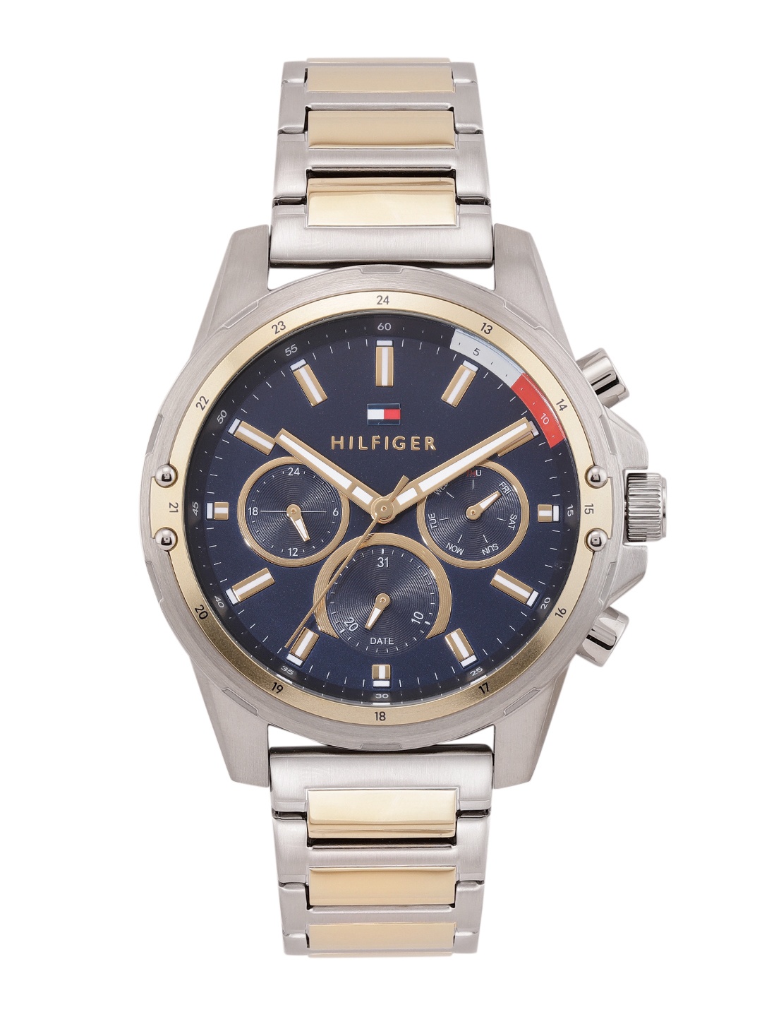 Tommy Hilfiger Men Stainless Steel Bracelet Style Analogue Watch TH1791937W, Navy blue
Tommy Hilfiger Men Stainless Steel Bracelet Style Analogue Watch TH1791937W, Navy blue