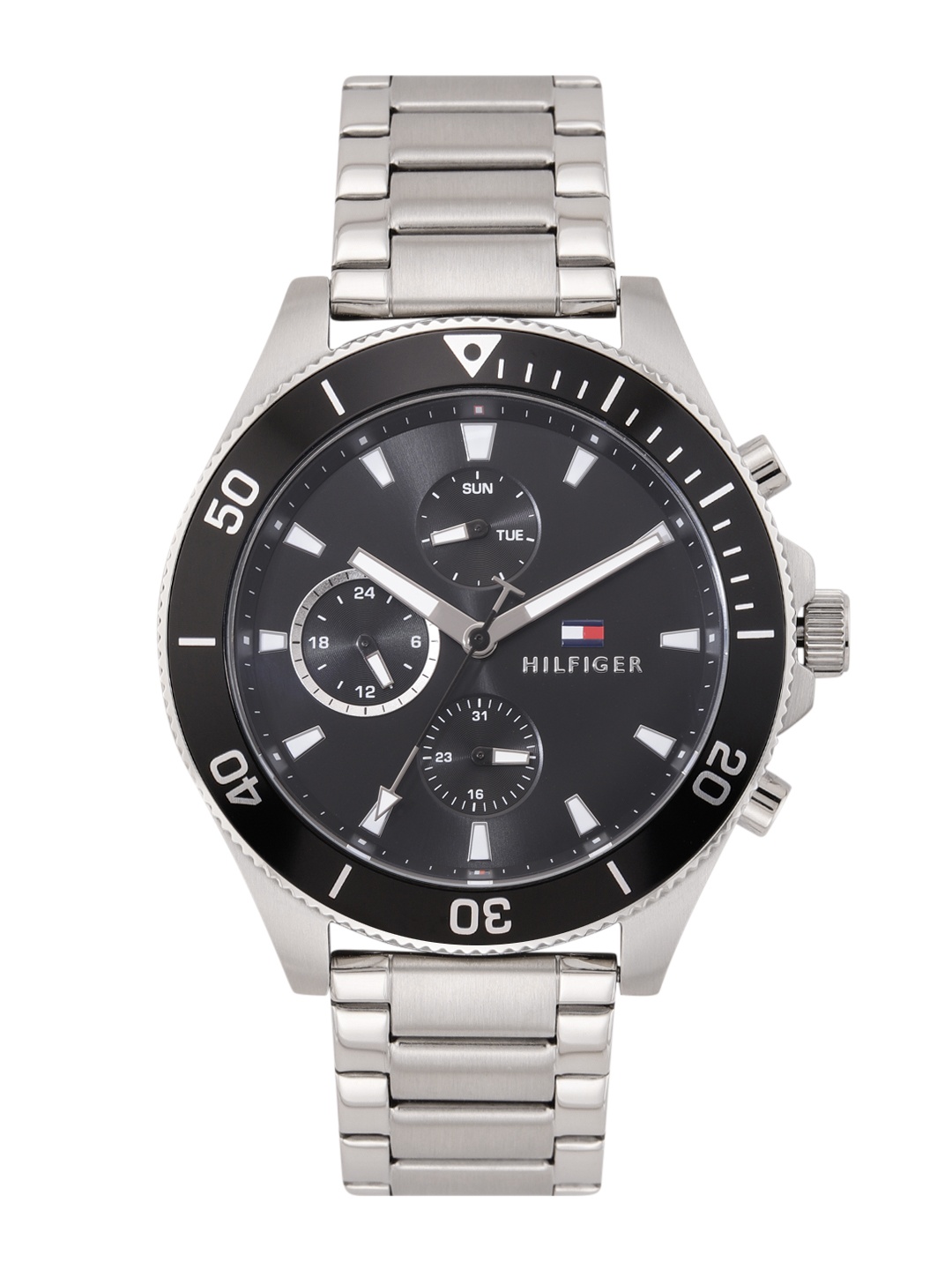 Tommy Hilfiger Men Stainless Steel Bracelet Style Straps Analogue Watch TH1791916W, Black
Tommy Hilfiger Men Stainless Steel Bracelet Style Straps Analogue Watch TH1791916W, Black