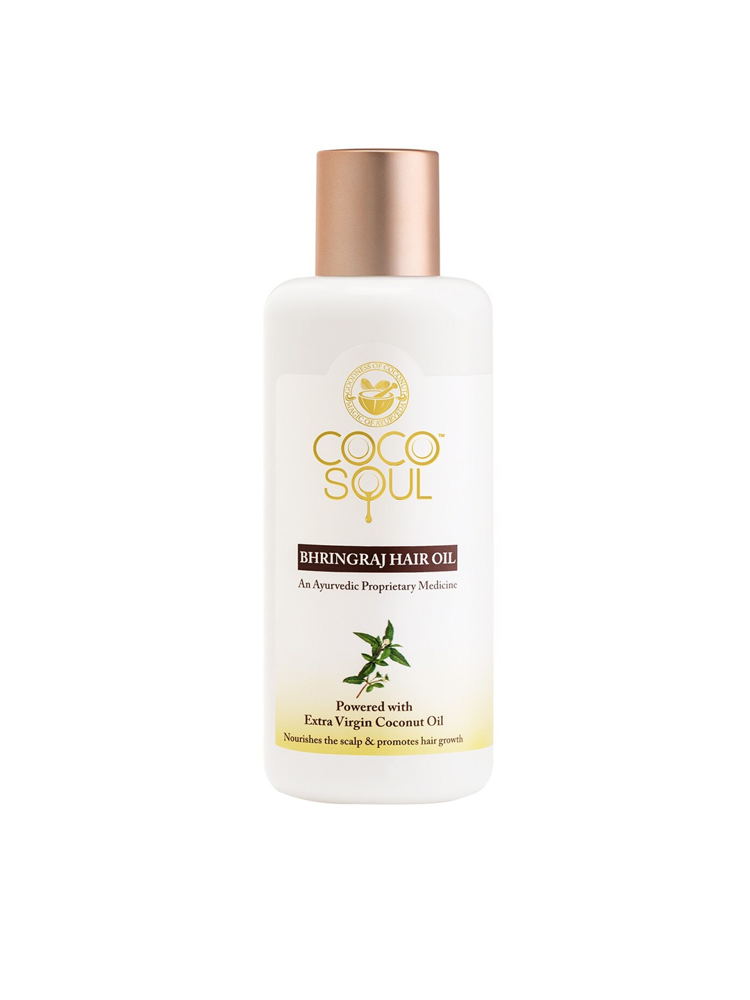 Coco Soul Bhringraj Hair Oil with Extra Virgin Coconut Oil for Nousrishing Scalp - 200ml, White
Coco Soul Bhringraj Hair Oil with Extra Virgin Coconut Oil for Nousrishing Scalp - 200ml, White
