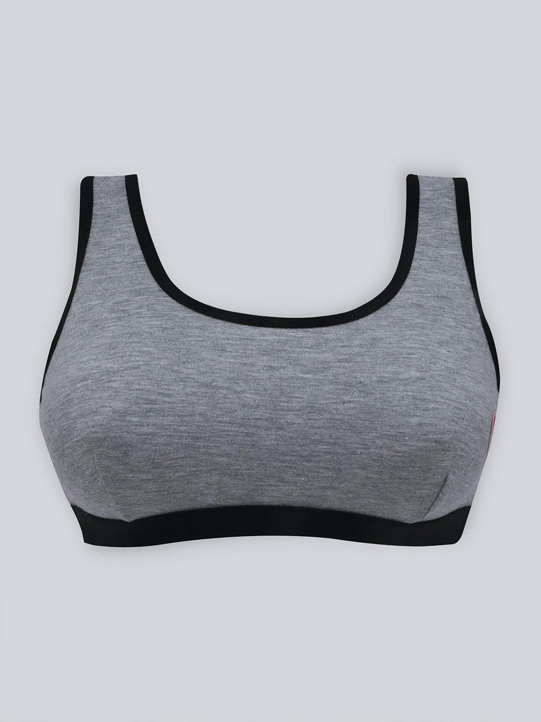 DChica Non-Wired Non-Padded All Day Comfort Full Coverage Cotton Sports Bra, Grey melange
DChica Non-Wired Non-Padded All Day Comfort Full Coverage Cotton Sports Bra, Grey melange