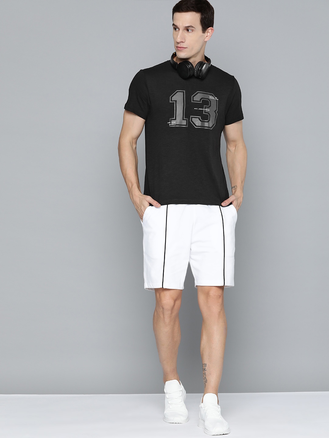 HRX by Hrithik Roshan Printed Lifestyle T-shirt, Black