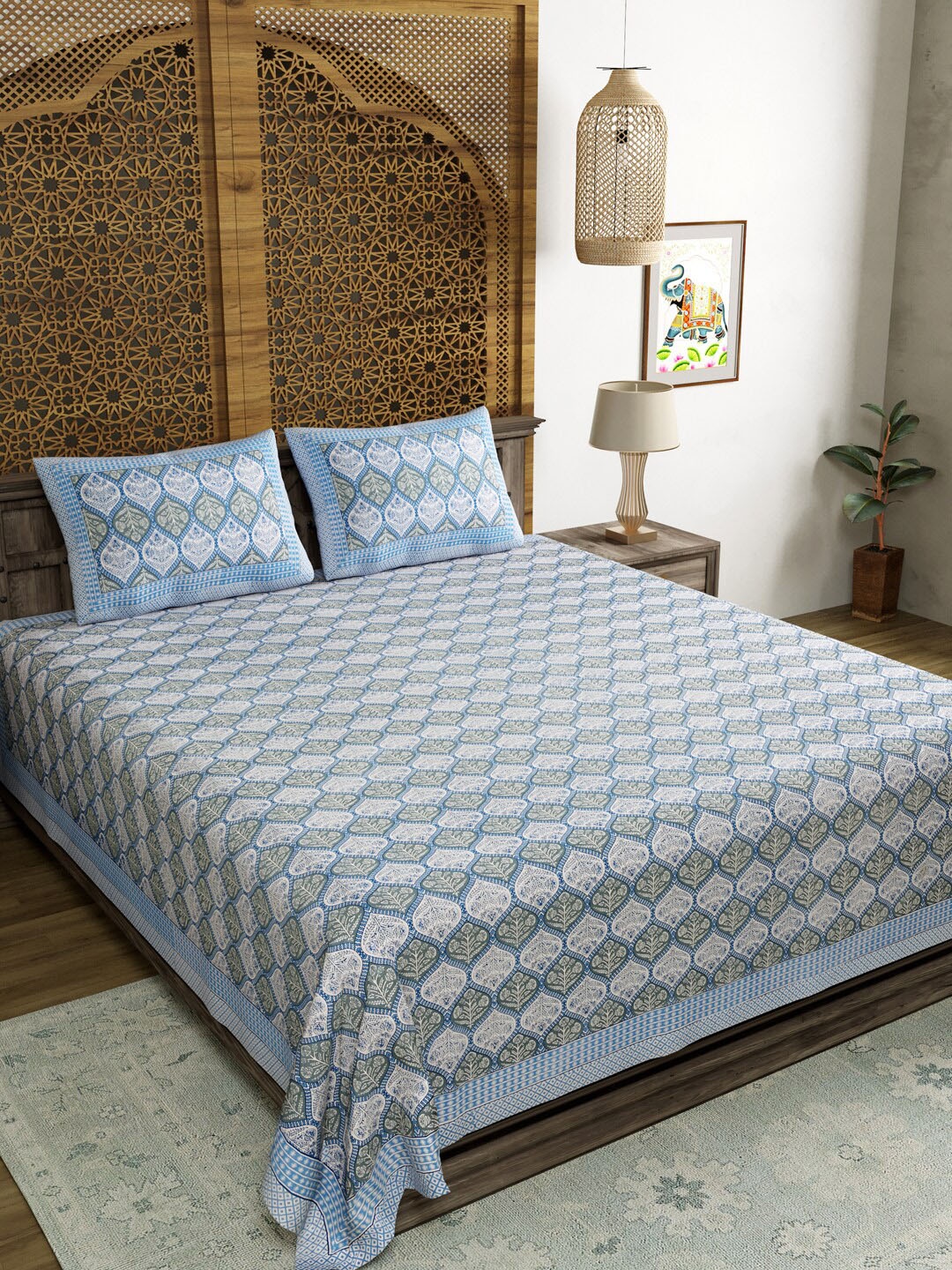 Sangria Grey & White Floral Printed 210TC Cotton Super King Bedsheet With 2 Pillow CoverS
Sangria Grey & White Floral Printed 210TC Cotton Super King Bedsheet With 2 Pillow CoverS