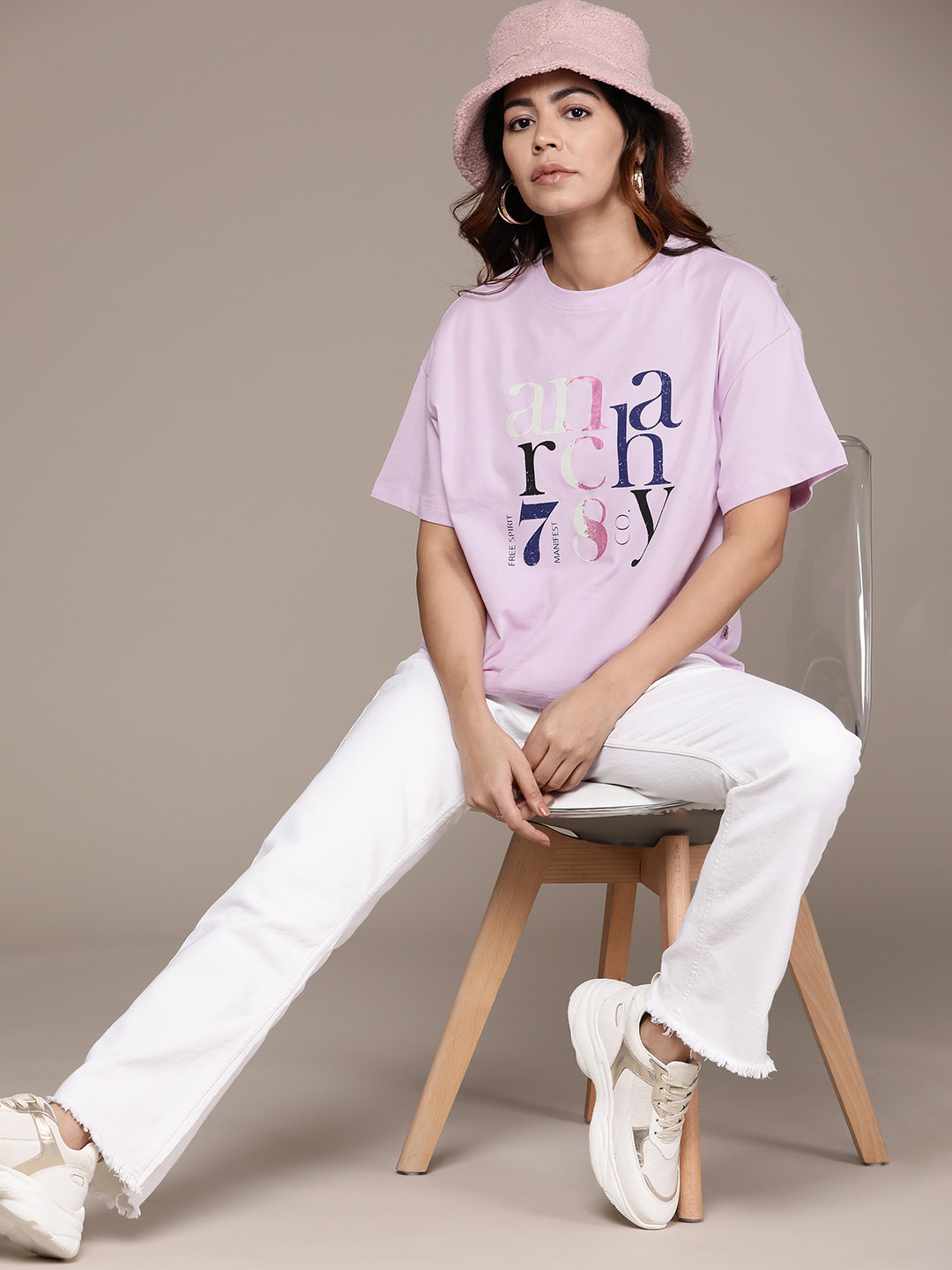 The Roadster Lifestyle Co. Typography Printed Drop-Shoulder Sleeves Pure Cotton T-shirt, Lavender
The Roadster Lifestyle Co. Typography Printed Drop-Shoulder Sleeves Pure Cotton T-shirt, Lavender