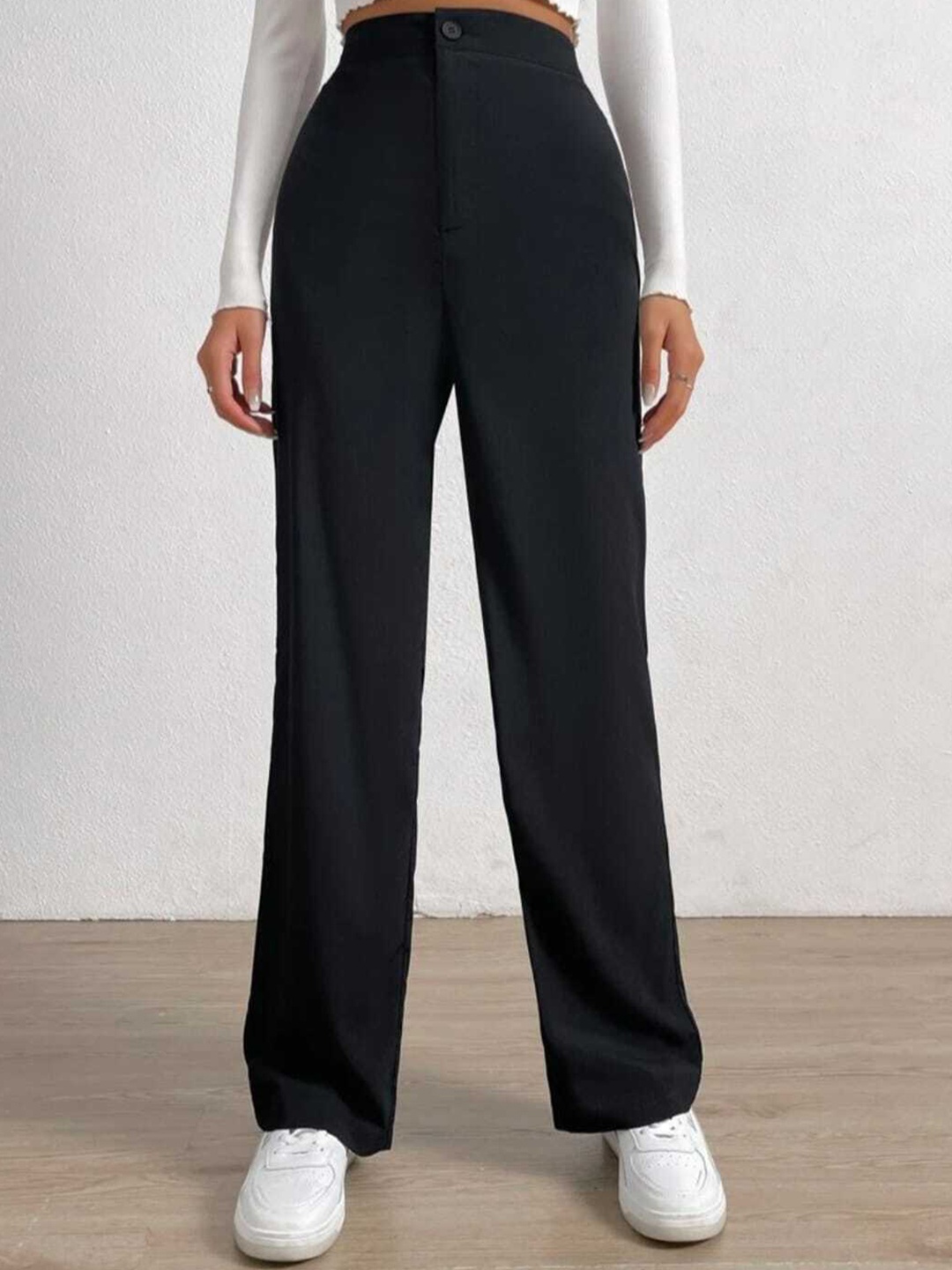 Next One Women Relaxed Straight Leg Loose Fit Stretchable Easy Wash Parallel Trousers, Black
Next One Women Relaxed Straight Leg Loose Fit Stretchable Easy Wash Parallel Trousers, Black