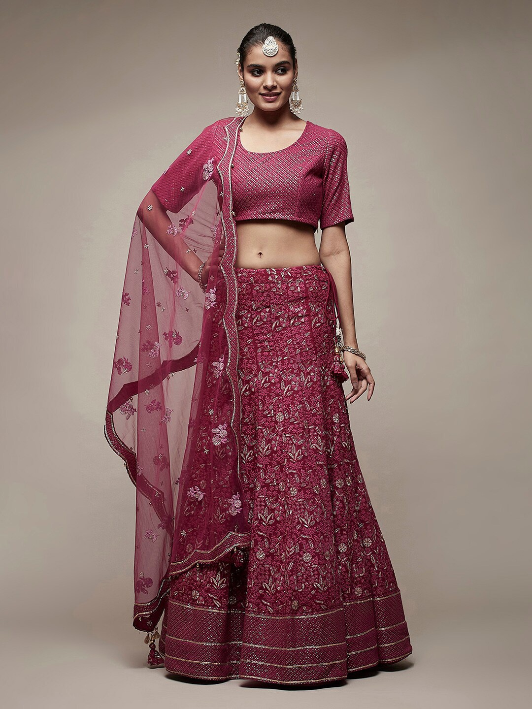 Biba Ethnic Motifs Sequinned Embroidered Ready to Wear Lehenga & Blouse With Dupatta, Purple
Biba Ethnic Motifs Sequinned Embroidered Ready to Wear Lehenga & Blouse With Dupatta, Purple