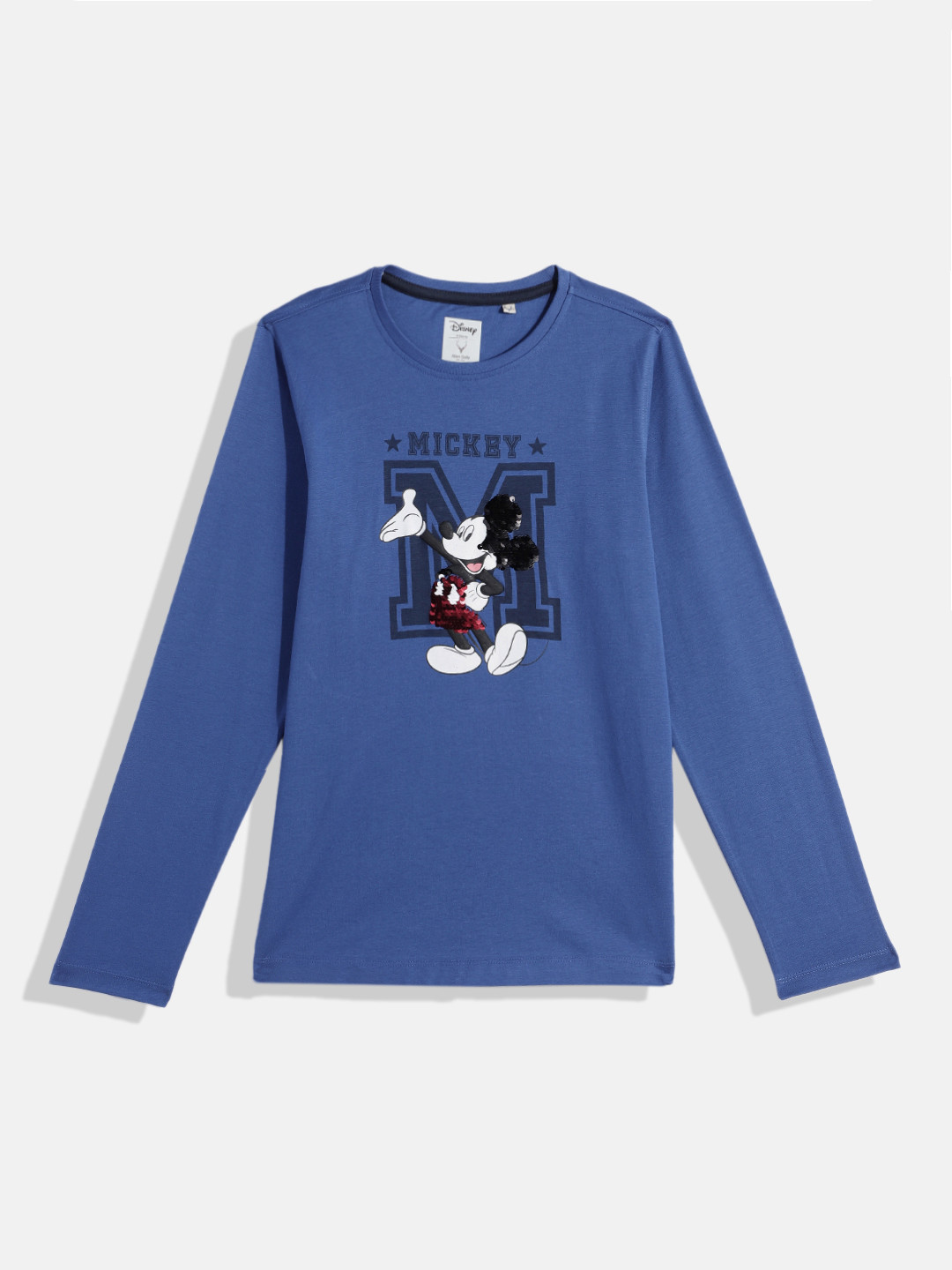Allen Solly Junior Boys Mickey Mouse Printed with Flip Sequin Pure Cotton T-shirt, Blue
Allen Solly Junior Boys Mickey Mouse Printed with Flip Sequin Pure Cotton T-shirt, Blue