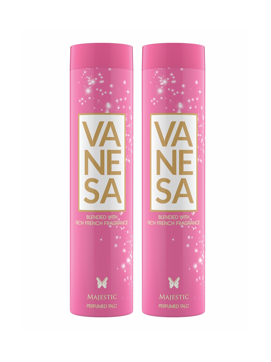 Vanesa Set Of 2 Majestic Perfumed Talcum Powder with Rich French Fragrance - 300g Each, Pink
Vanesa Set Of 2 Majestic Perfumed Talcum Powder with Rich French Fragrance - 300g Each, Pink