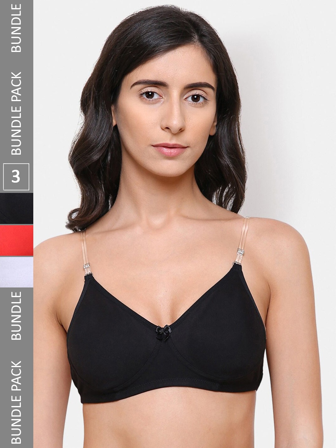 College Girl Pack Of 3 Full Coverage Lightly Padded Transparent Back T-Shirt Bra, White
College Girl Pack Of 3 Full Coverage Lightly Padded Transparent Back T-Shirt Bra, White