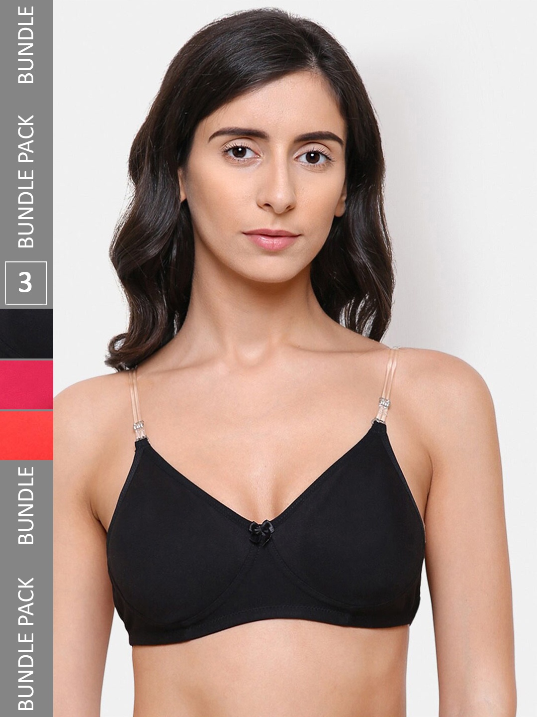 College Girl Pack Of 3 Full Coverage Lightly Padded Transparent Back T-Shirt Bra, Red
College Girl Pack Of 3 Full Coverage Lightly Padded Transparent Back T-Shirt Bra, Red