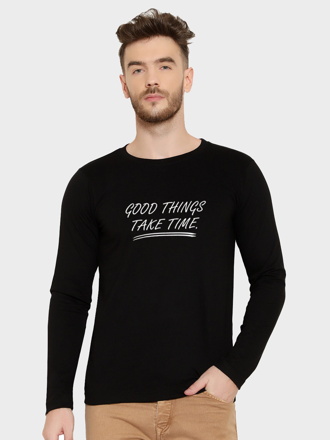 T-SHIRT TRUCK Men Black Typography Printed Applique T-shirt
T-SHIRT TRUCK Men Black Typography Printed Applique T-shirt