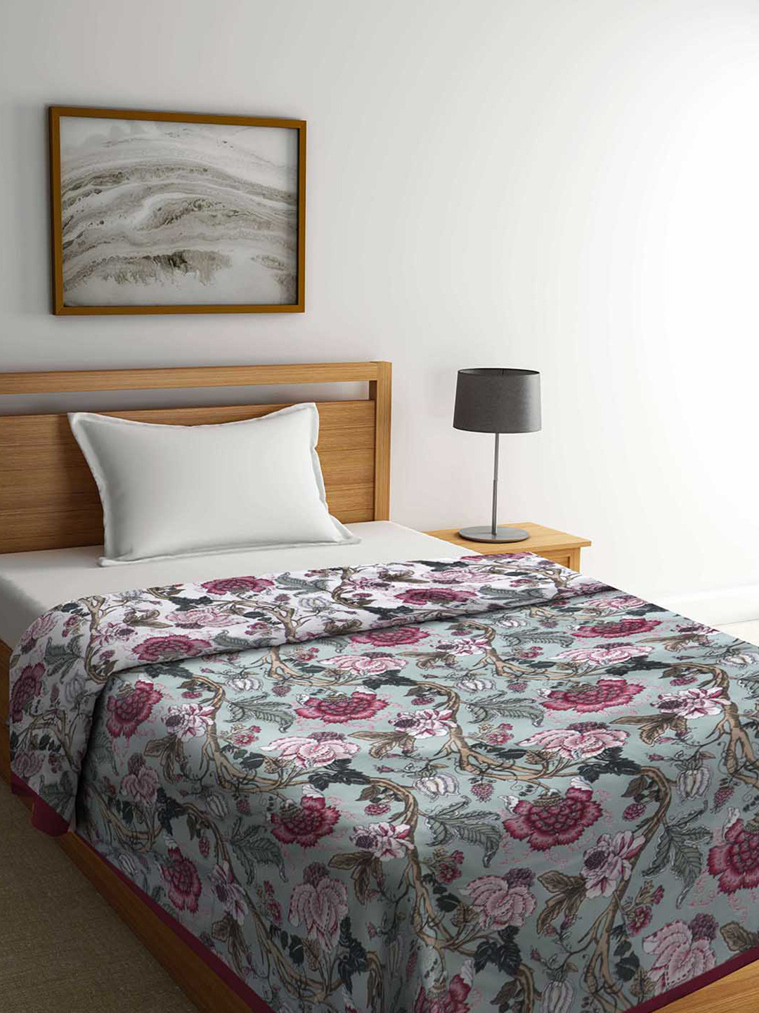 Urban Magic White & Green Soft LWGT Floral Cotton AC Room Reversible Single Bed Dohar
Urban Magic White & Green Soft LWGT Floral Cotton AC Room Reversible Single Bed Dohar