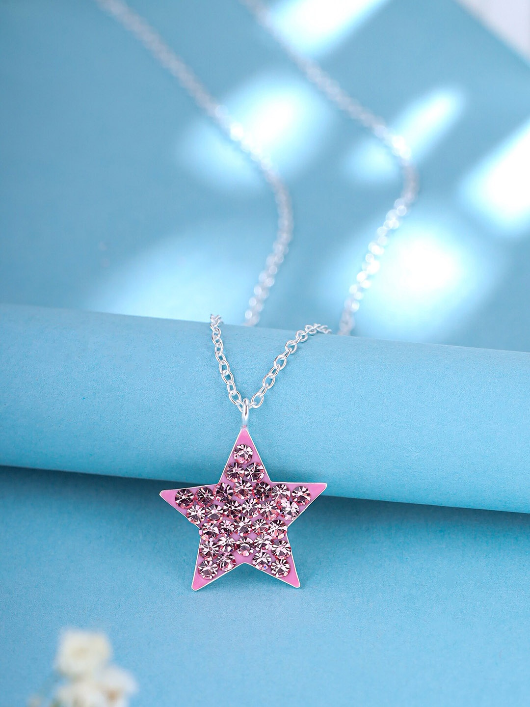 Raajsi by Yellow Chimes Girls 925 Sterling Silver Crystal-Studded Star-Shaped Pendant, Purple
Raajsi by Yellow Chimes Girls 925 Sterling Silver Crystal-Studded Star-Shaped Pendant, Purple