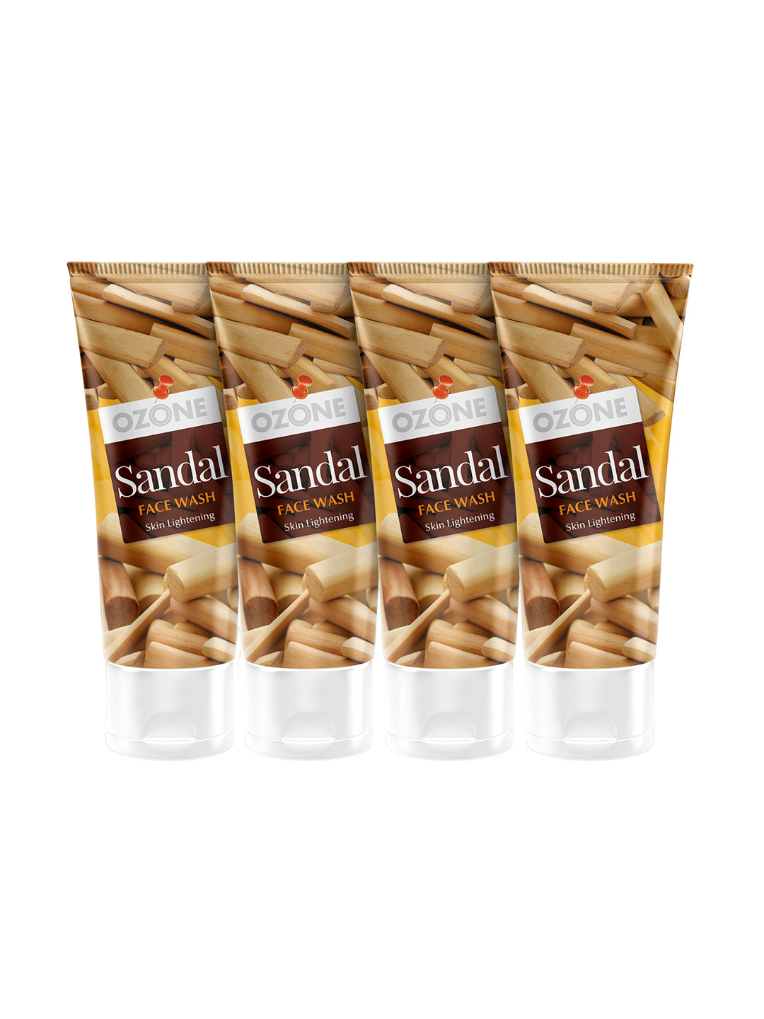 Ozone Set Of 4 Sandal Face Wash with Aloe Vera & Cucumber for Skin Lightening - 60ml each, Yellow
Ozone Set Of 4 Sandal Face Wash with Aloe Vera & Cucumber for Skin Lightening - 60ml each, Yellow