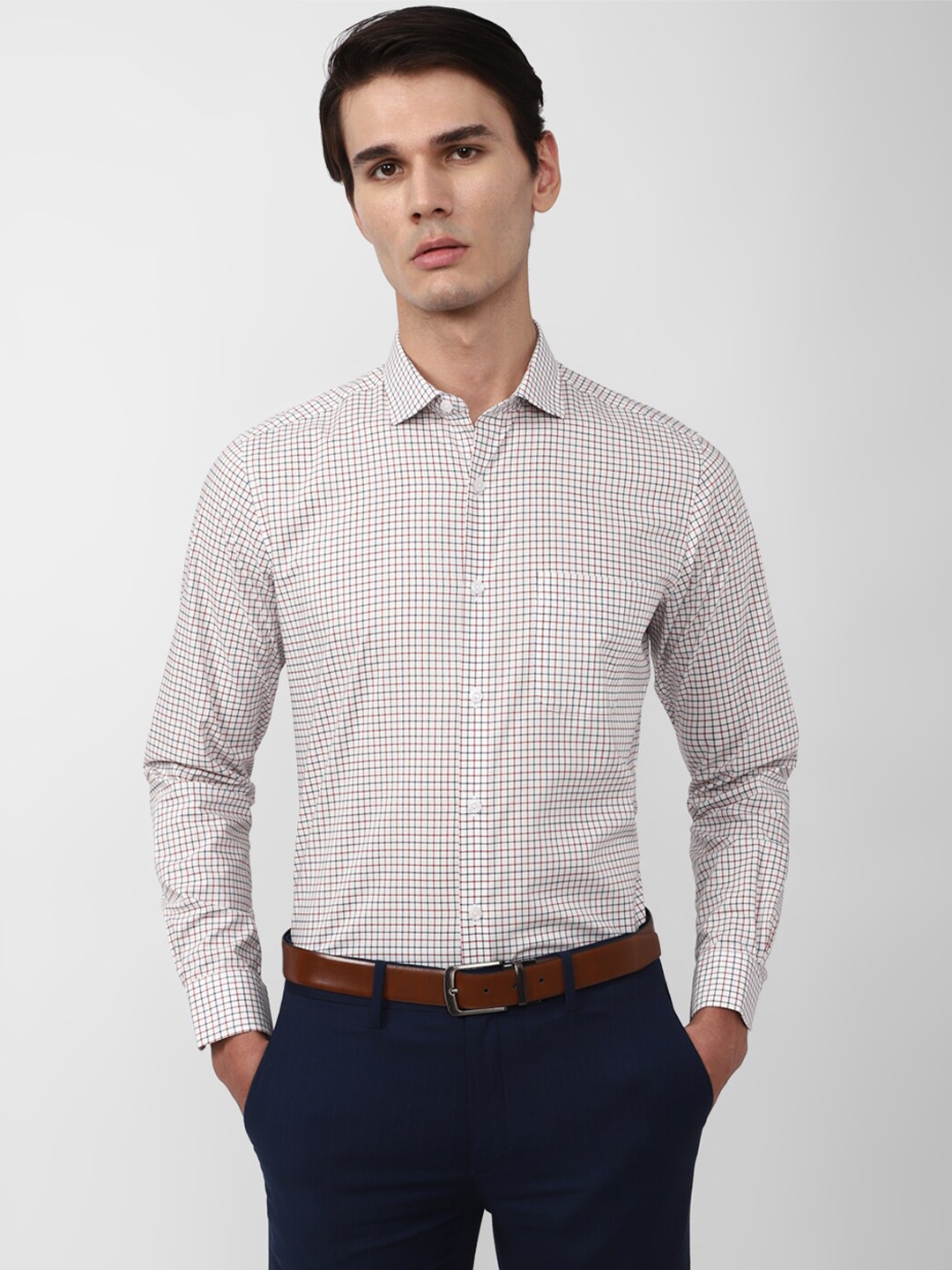 Peter England Elite Windowpane Checked Slim Fit Pure Cotton Formal Shirt, Off white
Peter England Elite Windowpane Checked Slim Fit Pure Cotton Formal Shirt, Off white