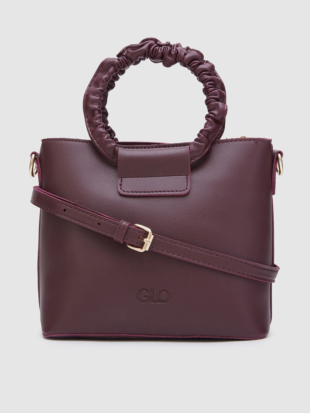 Globus Maroon PU Bucket Sling Bag