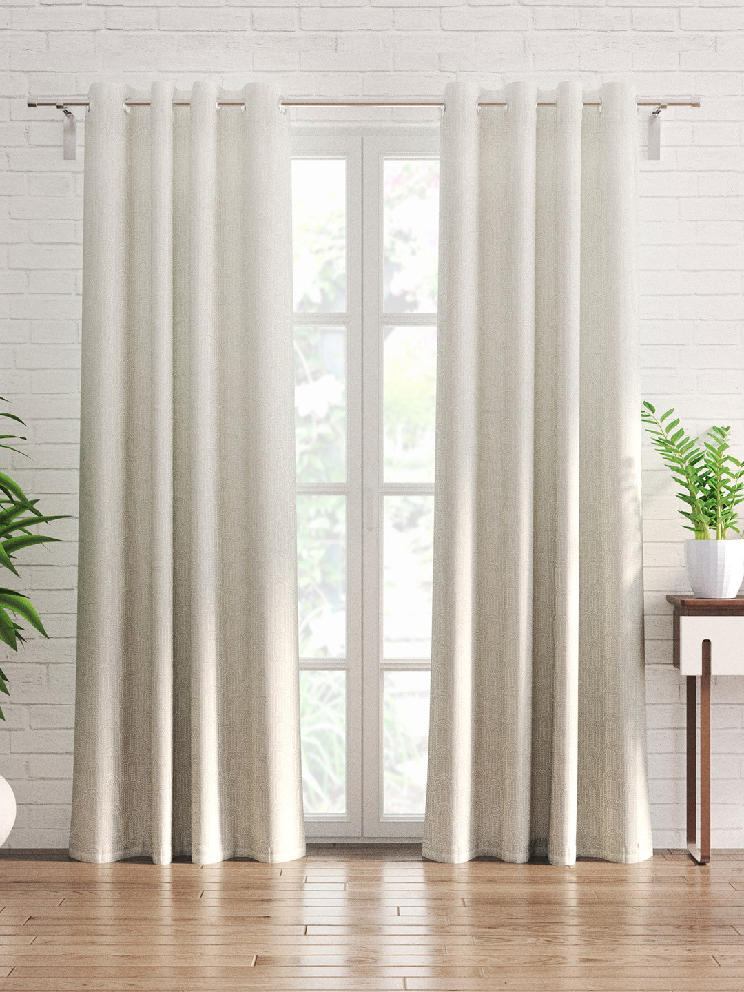 Home Centre Crystal White 2 Pieces Embroidered Sheer Door Curtains
Home Centre Crystal White 2 Pieces Embroidered Sheer Door Curtains