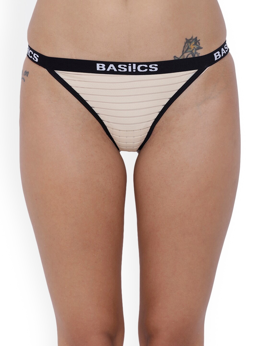 BASIICS by La Intimo Women Low-Rise Striped Anti-Bacteria Bikini Briefs BCPTH01, Nude
BASIICS by La Intimo Women Low-Rise Striped Anti-Bacteria Bikini Briefs BCPTH01, Nude