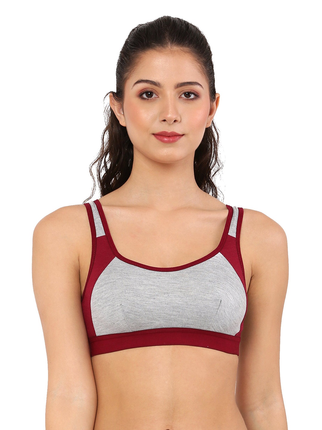 Piylu Medium Coverage All Day Comfort Colourblocked Non Padded Cotton Sports Bra, Green
Piylu Medium Coverage All Day Comfort Colourblocked Non Padded Cotton Sports Bra, Green