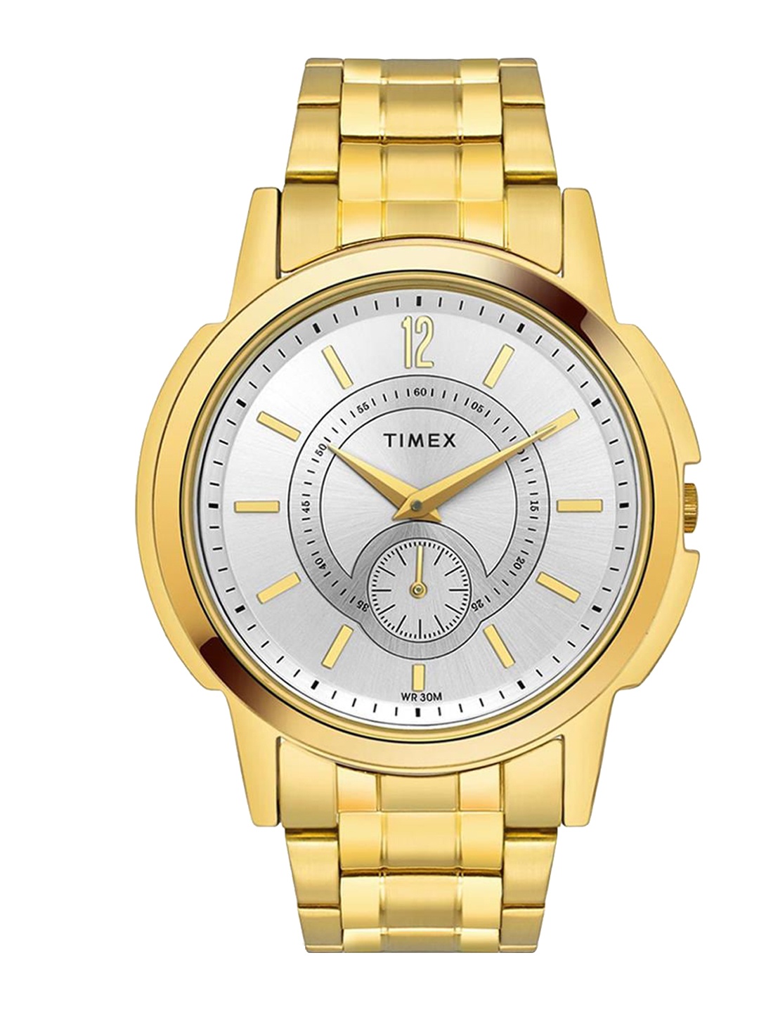 Timex Men Textured Dial & Stainless Steel Bracelet Style Straps Analogue Watch TW000U320, White
Timex Men Textured Dial & Stainless Steel Bracelet Style Straps Analogue Watch TW000U320, White