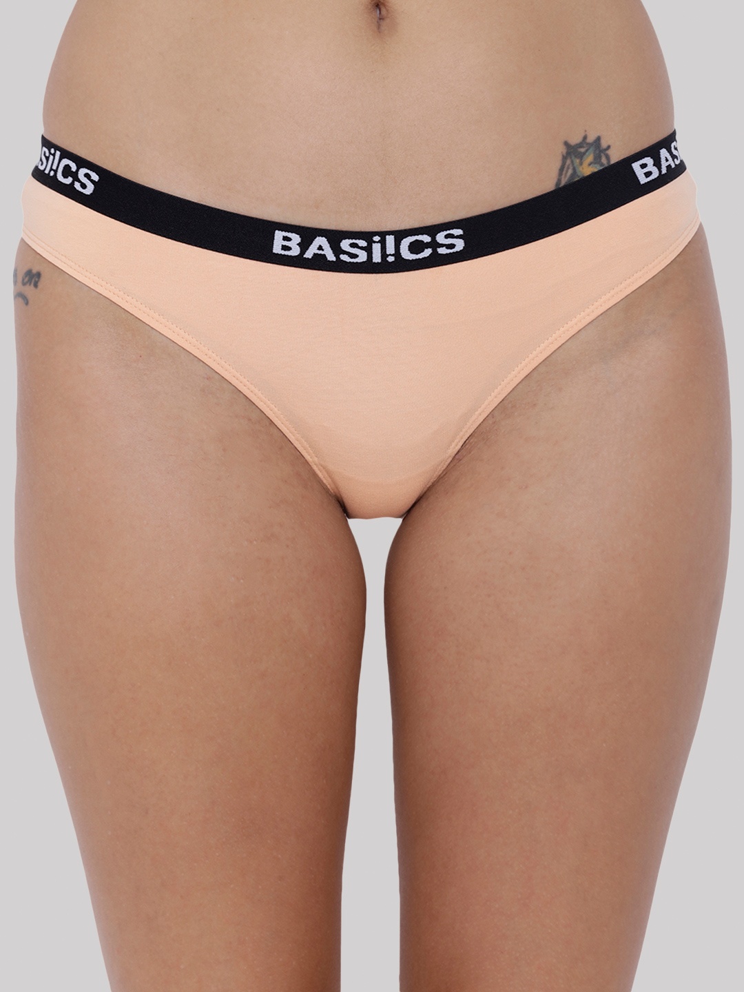 BASIICS by La Intimo Women Striped Mid-Rise Anti Microbial Bikini Briefs BCPBR02, Nude
BASIICS by La Intimo Women Striped Mid-Rise Anti Microbial Bikini Briefs BCPBR02, Nude
