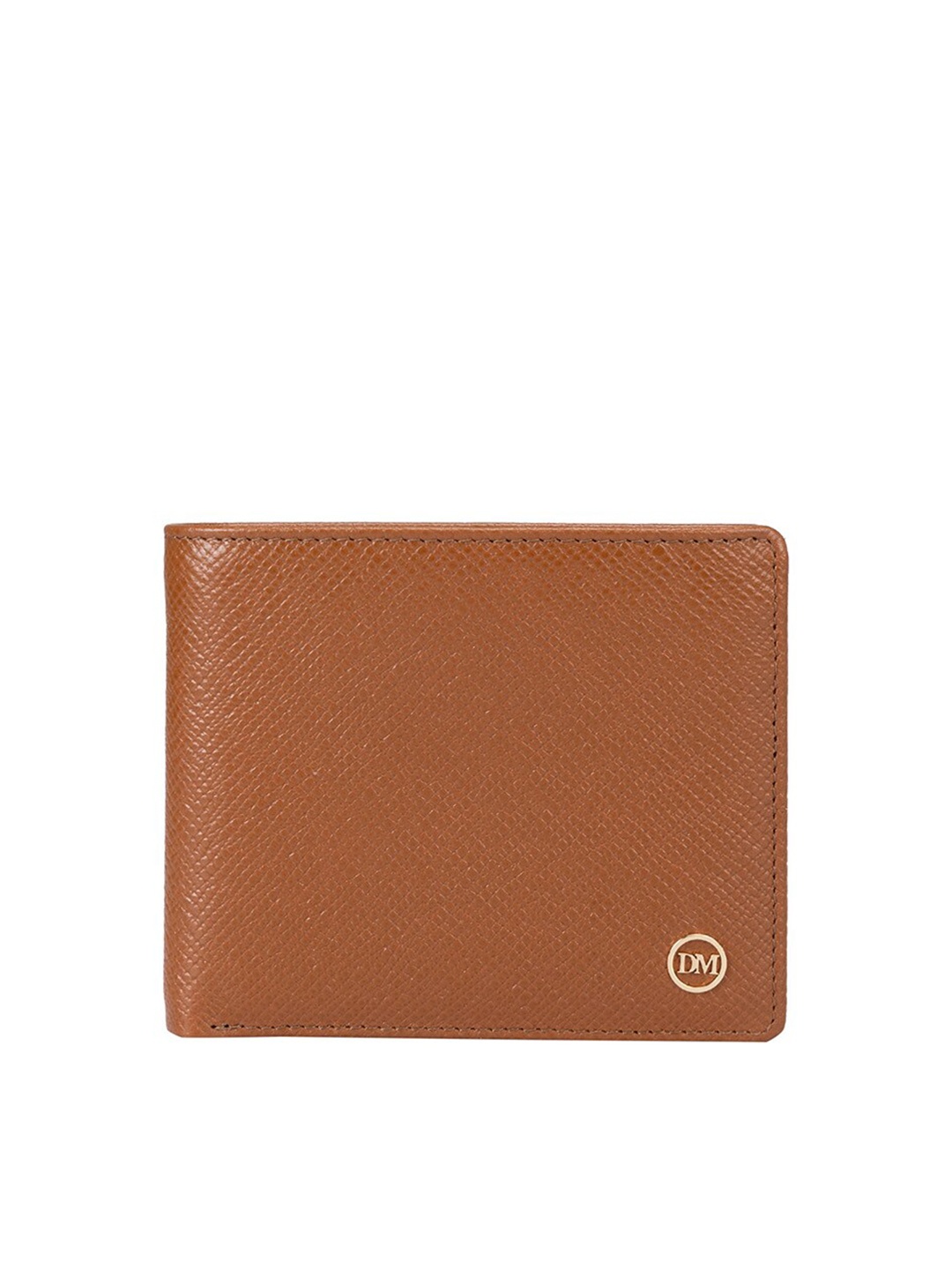 Da Milano Women Leather Two Fold Wallet, Brown