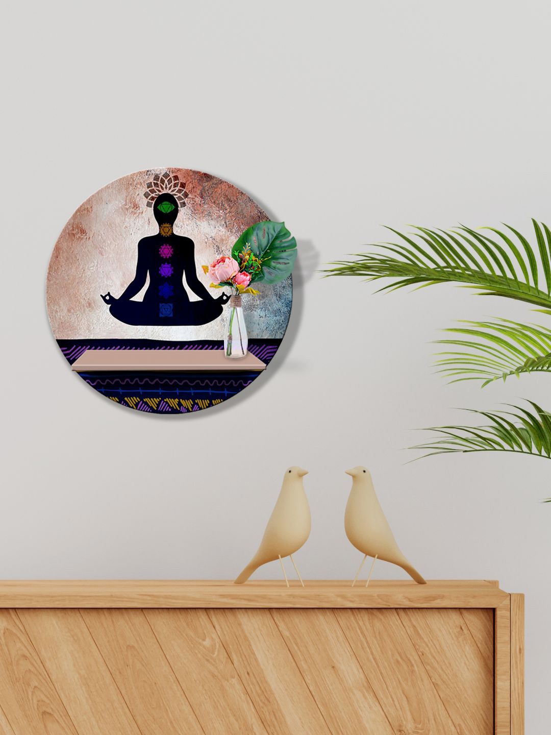 999Store Brown Meditating in Lotus Pose Yoga MDF Basic Wall Shelf For Storage Wallet Stand
999Store Brown Meditating in Lotus Pose Yoga MDF Basic Wall Shelf For Storage Wallet Stand