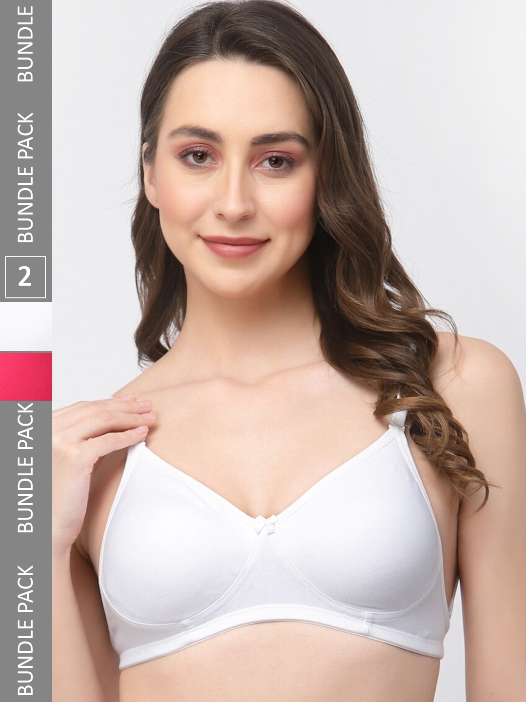 College Girl Pack Of 2 Non-Padded All Day Comfort Full Coverage T-Shirt Bras, White
College Girl Pack Of 2 Non-Padded All Day Comfort Full Coverage T-Shirt Bras, White