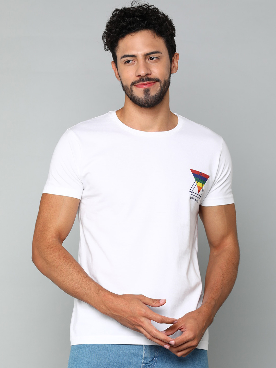 Mast & Harbour White Round Neck Pure Cotton T-shirt
Mast & Harbour White Round Neck Pure Cotton T-shirt