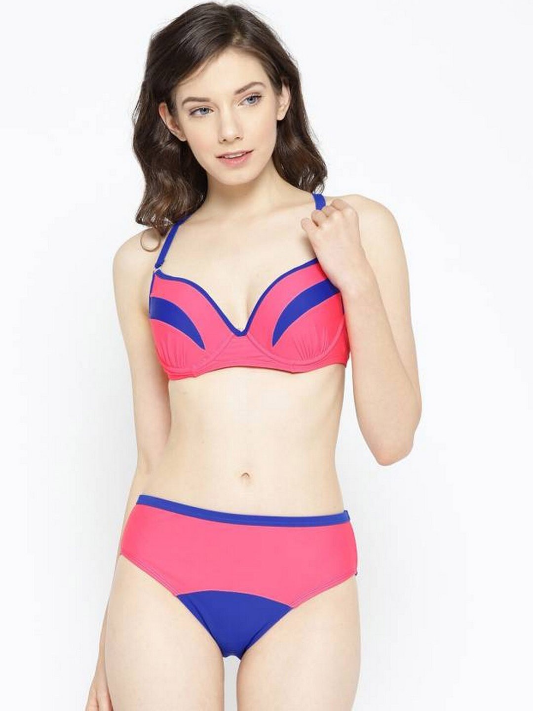 VOXATI Colourblocked Swim Bikini Set, Pink