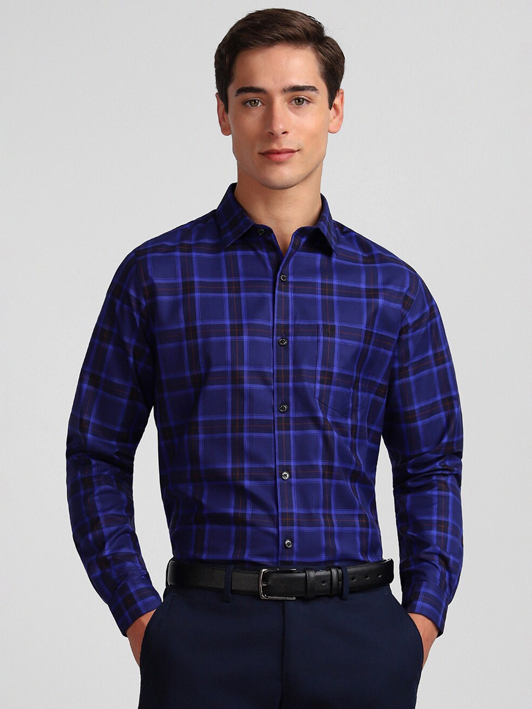 Allen Solly Slim Fit Grid Tattersall Checked Opaque Pure Cotton Casual Shirt, Blue
Allen Solly Slim Fit Grid Tattersall Checked Opaque Pure Cotton Casual Shirt, Blue