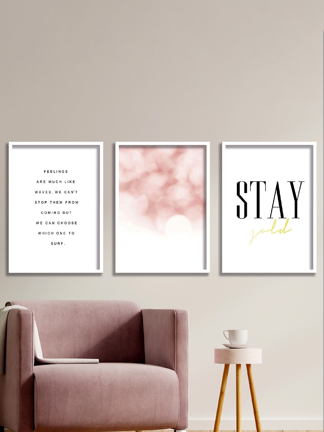 SAF White & Peach Colored 3 Pieces Motivational Quote High Definition Waterproof Wall Art
SAF White & Peach Colored 3 Pieces Motivational Quote High Definition Waterproof Wall Art