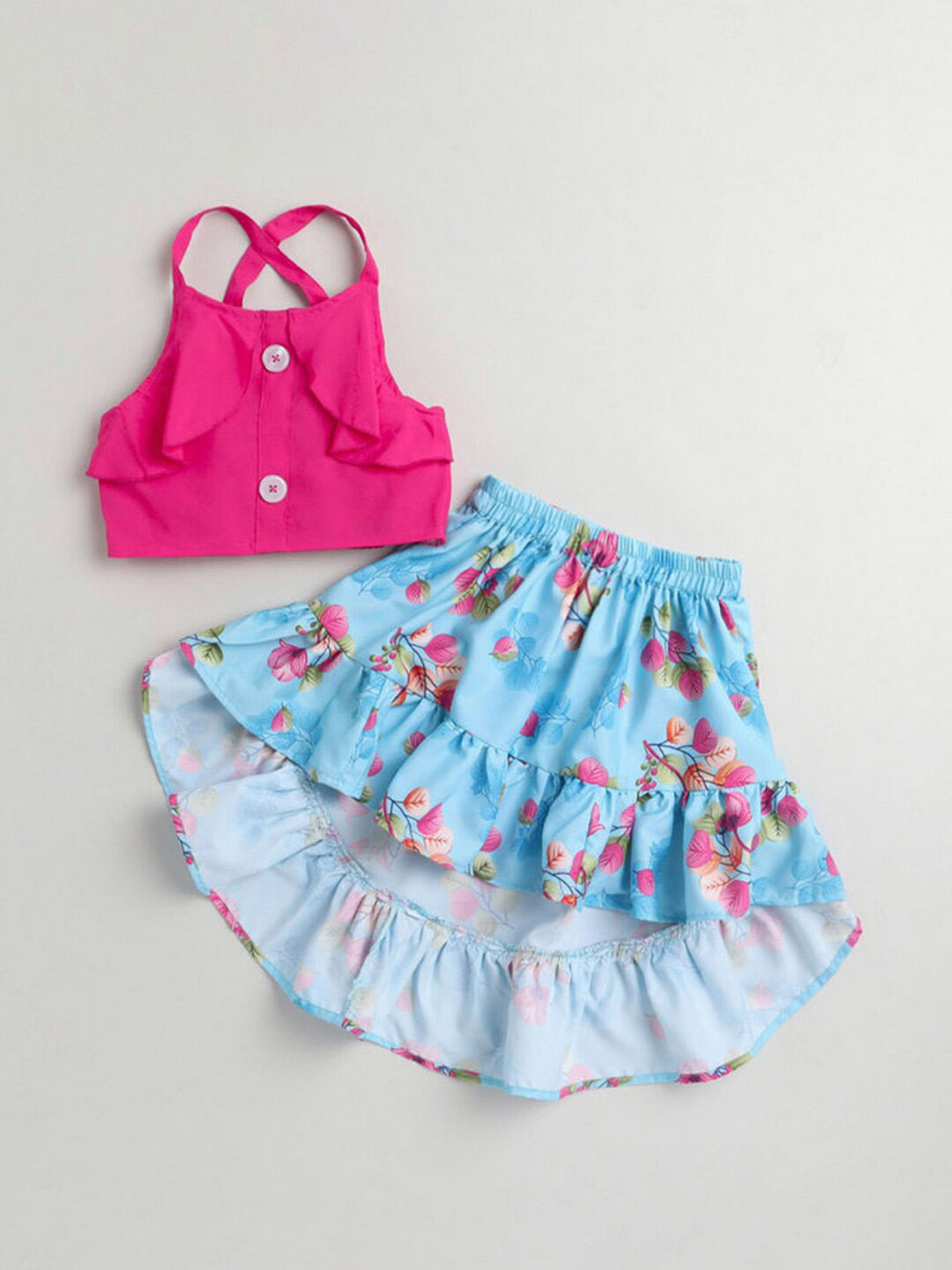 M'andy Girls Printed Top with Skirt, Blue
M'andy Girls Printed Top with Skirt, Blue