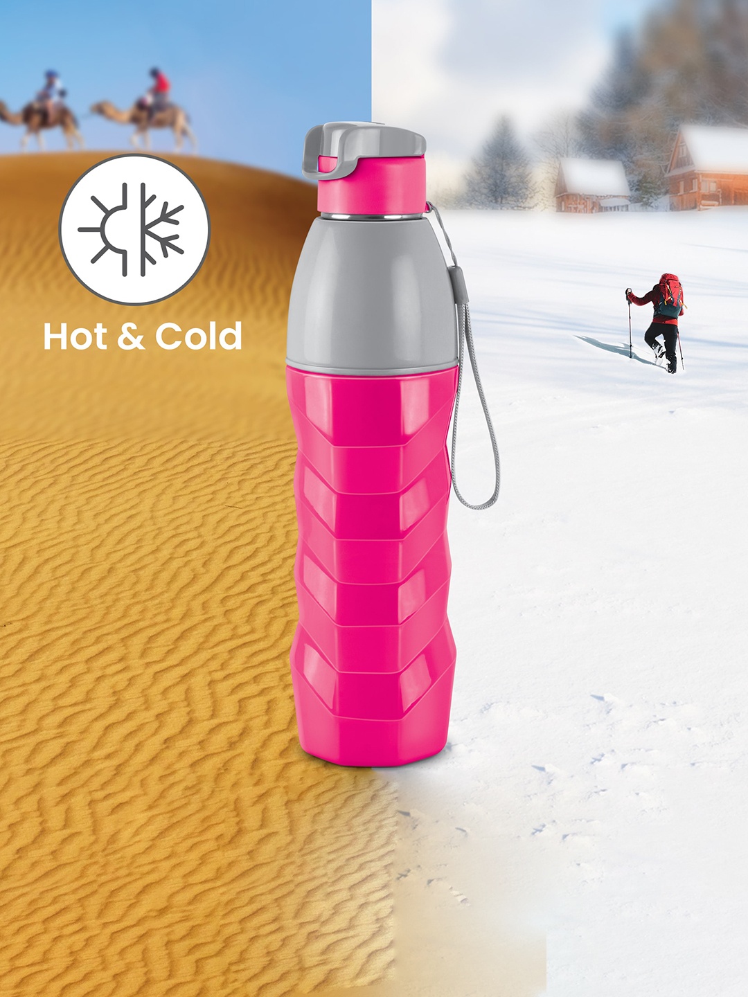 Milton Cherry Pink Steel Racer 900 Inner Stainless Steel Insulated Water Bottle 630 ml
Milton Cherry Pink Steel Racer 900 Inner Stainless Steel Insulated Water Bottle 630 ml
