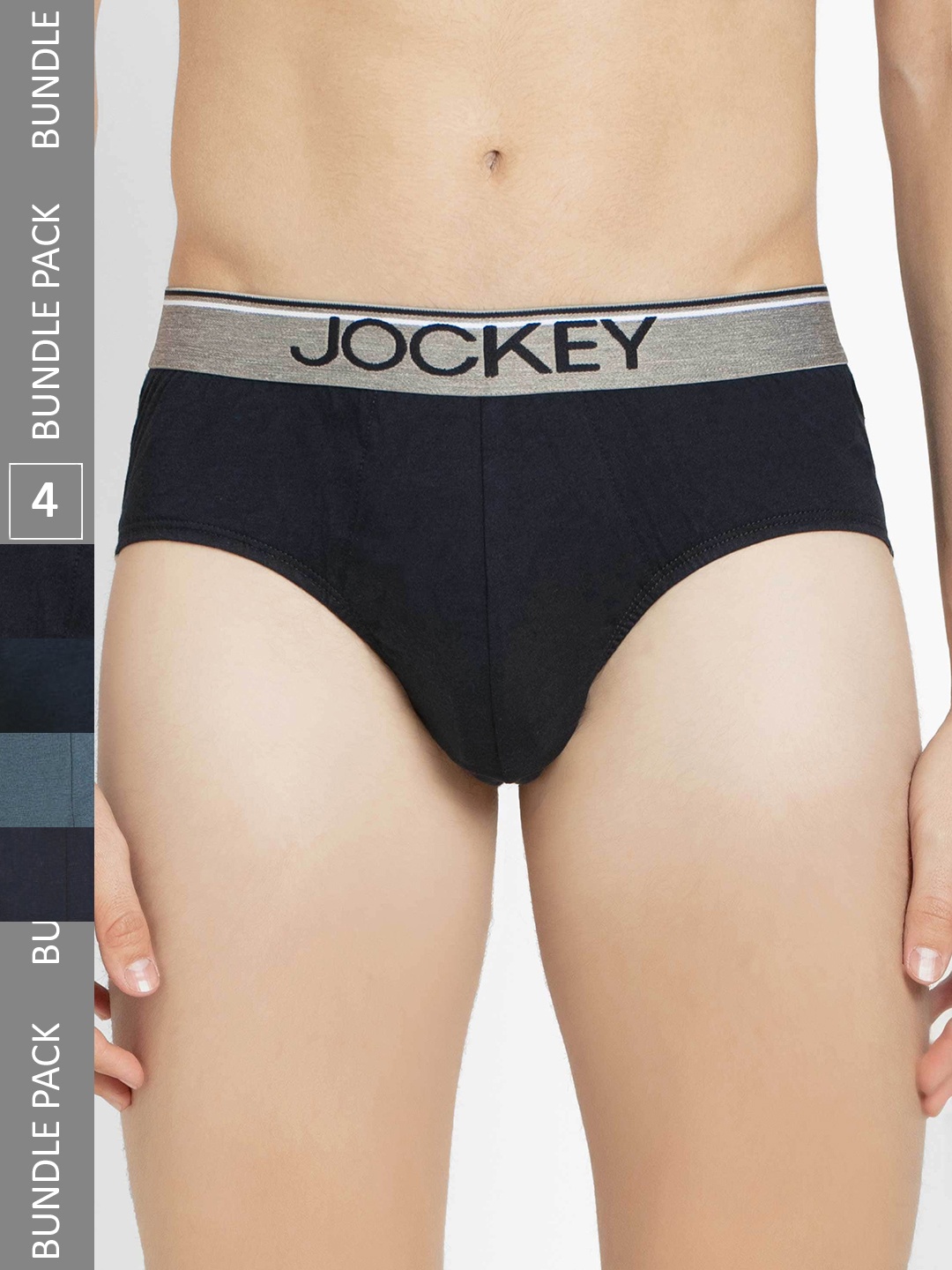Jockey Pack of 4 Super Combed Cotton Solid Briefs with Ultrasoft Waistband, Navy blue
Jockey Pack of 4 Super Combed Cotton Solid Briefs with Ultrasoft Waistband, Navy blue