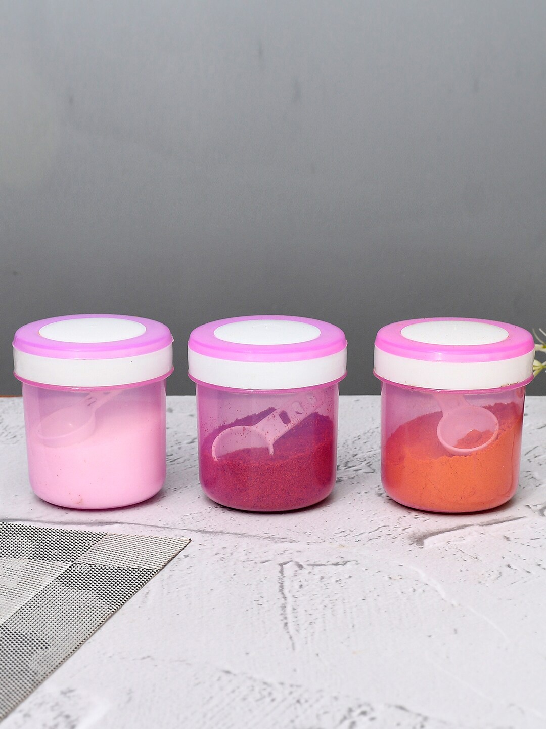 Kuber Industries Pink & Transparent 6 Pieces Airtight Storage Containers With Spoons-1.1L
Kuber Industries Pink & Transparent 6 Pieces Airtight Storage Containers With Spoons-1.1L
