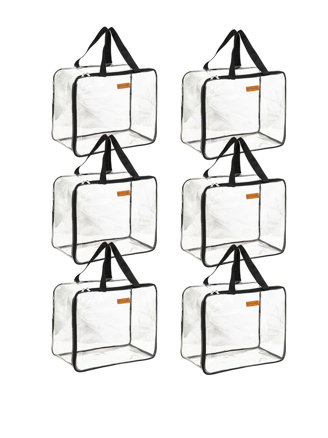 prettykrafts Black & Transparent 6 Pieces PVC Wardrobe Storage Multi-Utility Organisers
prettykrafts Black & Transparent 6 Pieces PVC Wardrobe Storage Multi-Utility Organisers