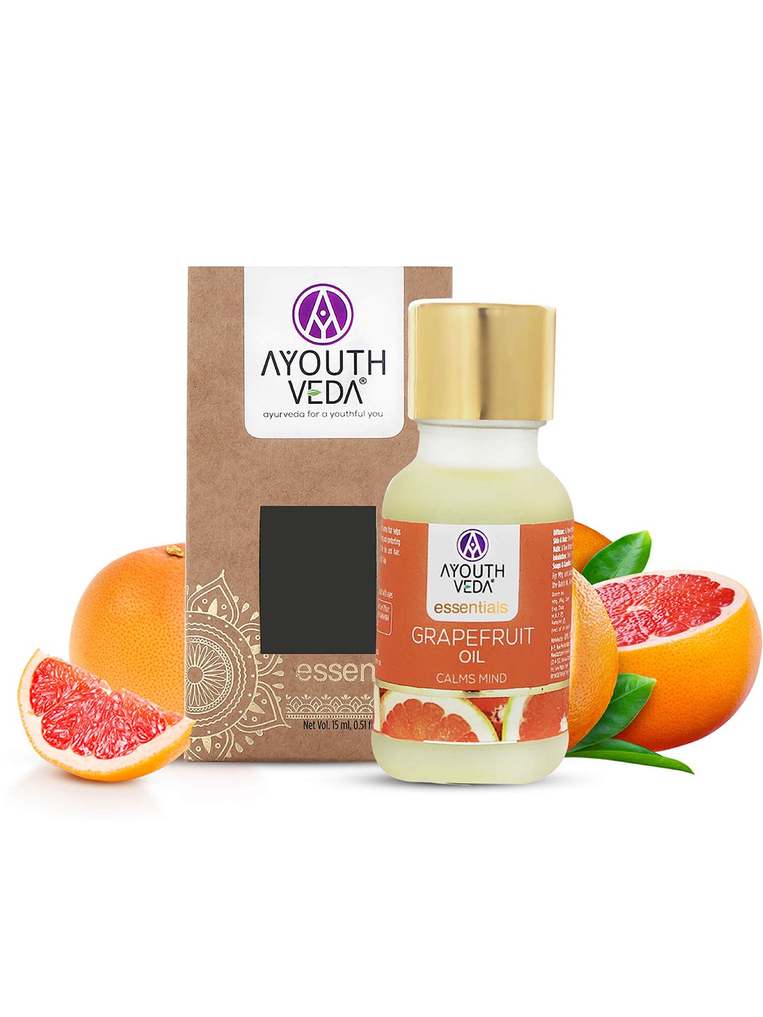 AYOUTHVEDA 100% Pure & Natural Grapefruit Essential Oil For Skin & Hair - 15ml, Orange
AYOUTHVEDA 100% Pure & Natural Grapefruit Essential Oil For Skin & Hair - 15ml, Orange
