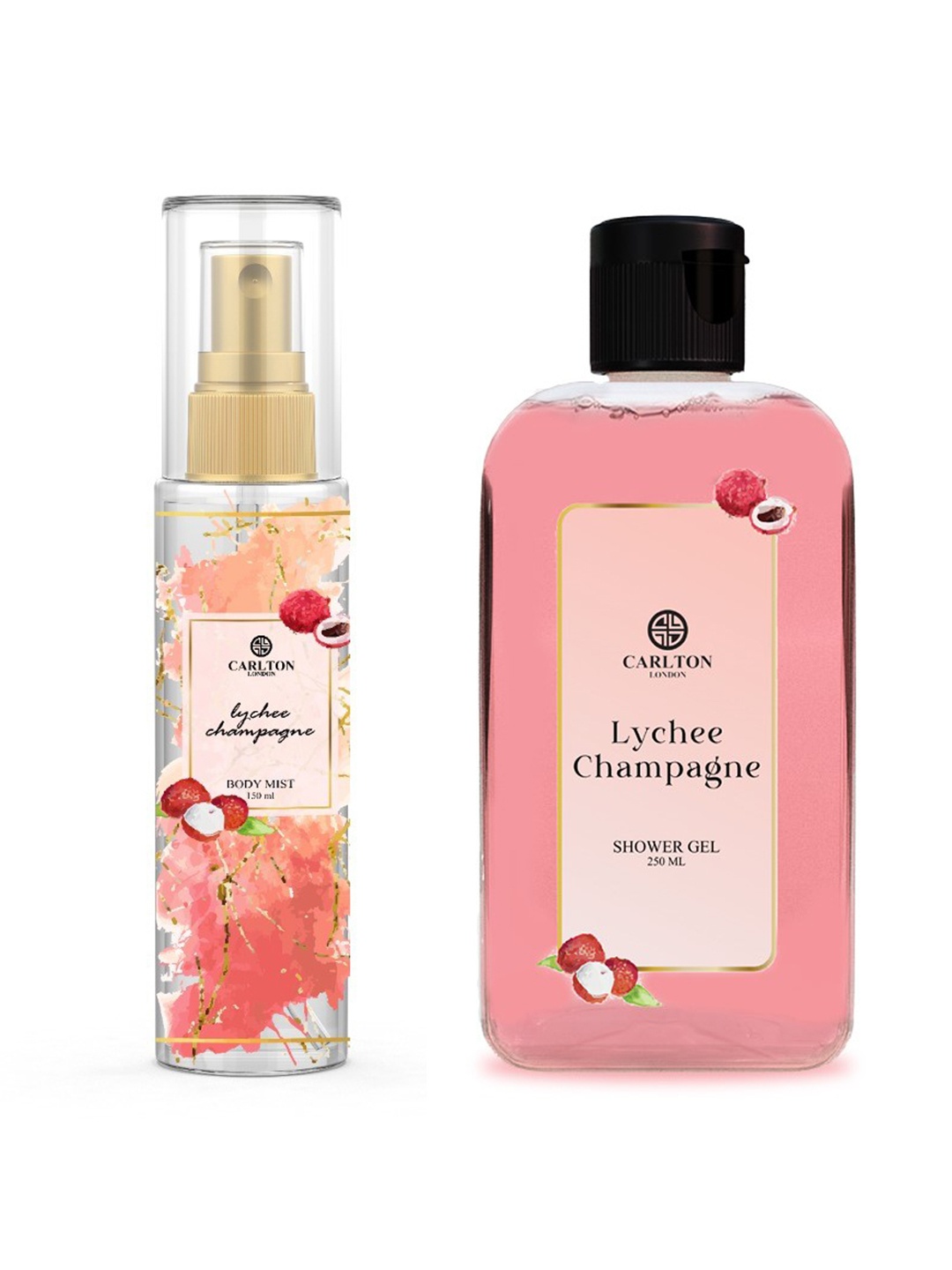 Carlton London Women Lychee Champagne Fragrance Set - Body Mist 150ml & Shower Gel 250ml, Pink
Carlton London Women Lychee Champagne Fragrance Set - Body Mist 150ml & Shower Gel 250ml, Pink