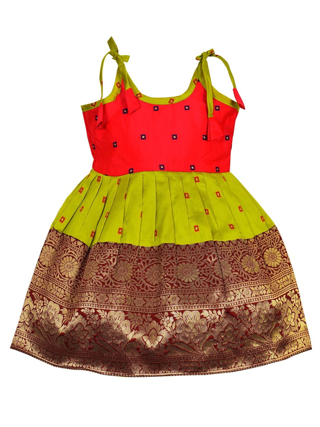 AMIRTHA FASHION Girls Ethnic Motifs Printed Tie-Up Neck Fit & Flare Ethnic Dress, Orange
AMIRTHA FASHION Girls Ethnic Motifs Printed Tie-Up Neck Fit & Flare Ethnic Dress, Orange