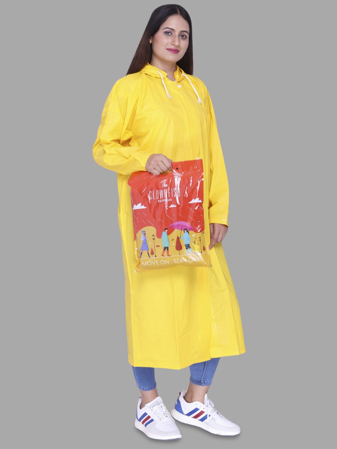 THE CLOWNFISH Indus LC Pro Indus Pro Series Waterproof Adjustable Hood Rain Jacket, Yellow
THE CLOWNFISH Indus LC Pro Indus Pro Series Waterproof Adjustable Hood Rain Jacket, Yellow